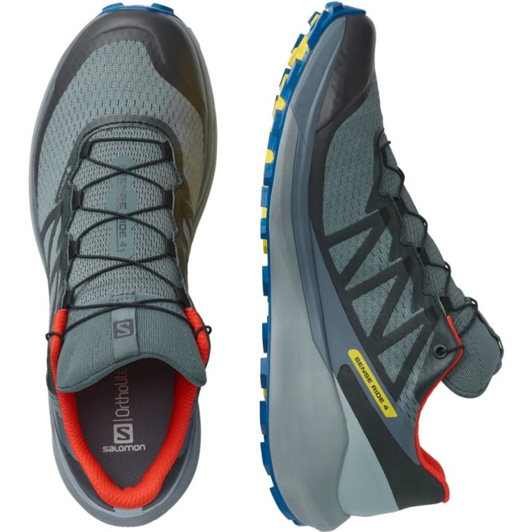 Tenis Para Trail Running Salomon Sense Ride 4 GTX Invisible Fit Hombre Grises | MX TEGA957